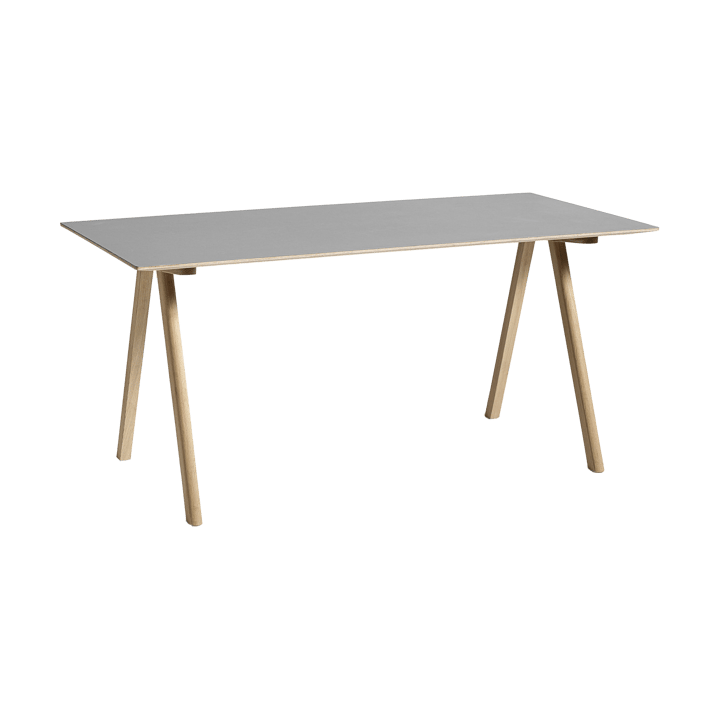 CPH10 2.0 skrivebord 80x160 cm - Grey linoleum-lakkert eik - HAY