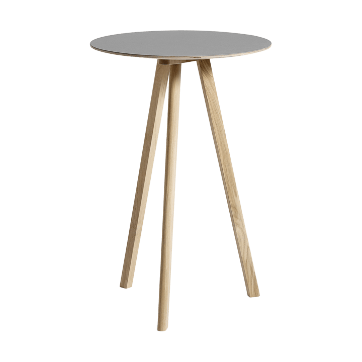 CPH20 2.0 barbord Ø70 cm - Grey linoleum-lakkert eik - HAY