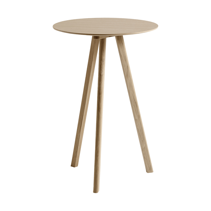 CPH20 2.0 barbord Ø70 cm - Lakkert eik-eikefinér - HAY