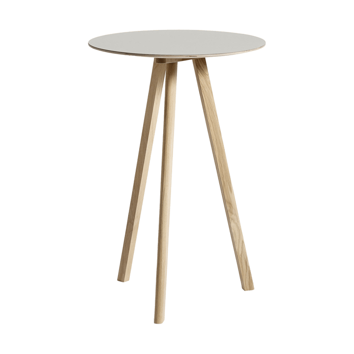 CPH20 2.0 barbord Ø70 cm - Off white linoleum-lakk. oak - HAY