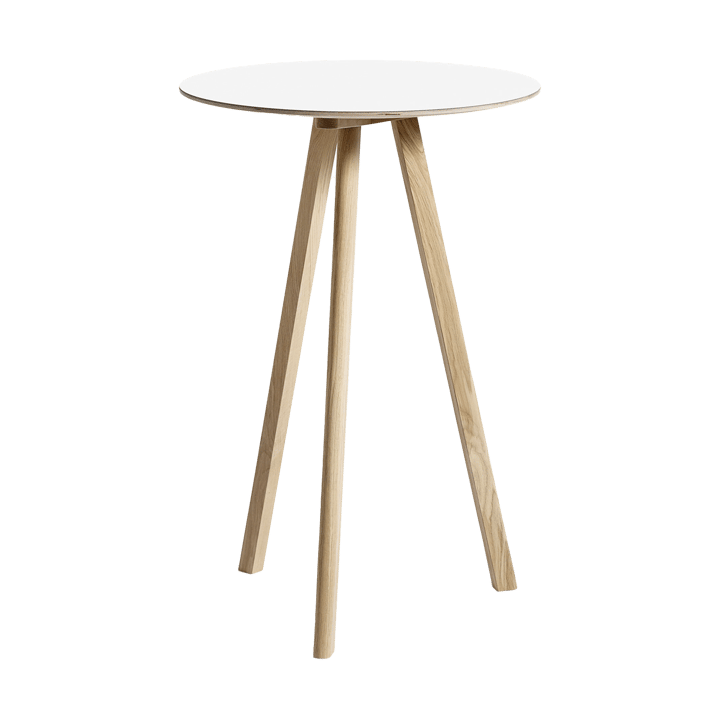 CPH20 2.0 barbord Ø70 cm - White laminat-lakkert eik - HAY