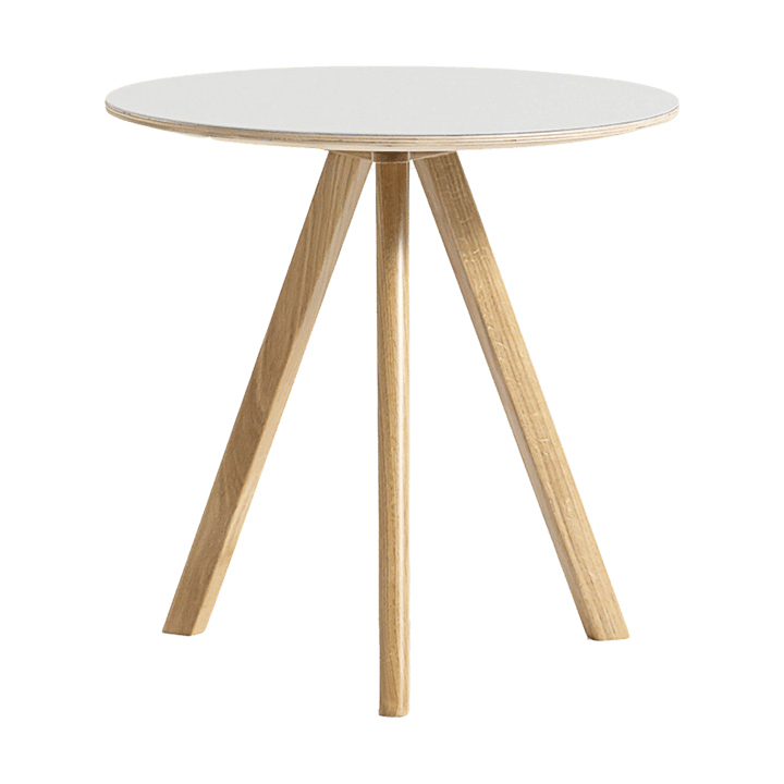 CPH20 2.0 sofabordØ50 cm - Off white linoleum-lakkert oak - HAY