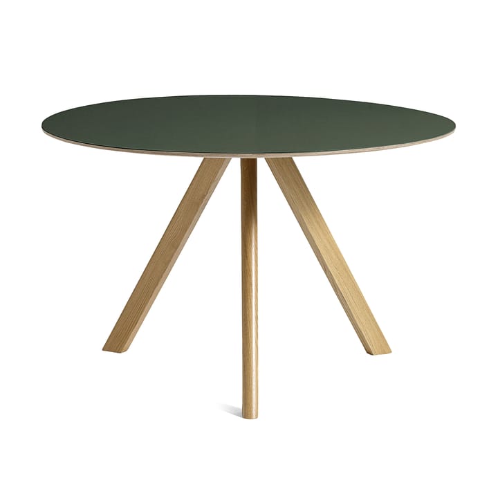 CPH20 2.0 spisebord Ø120 cm - Green linoleum-lakkert eik - HAY
