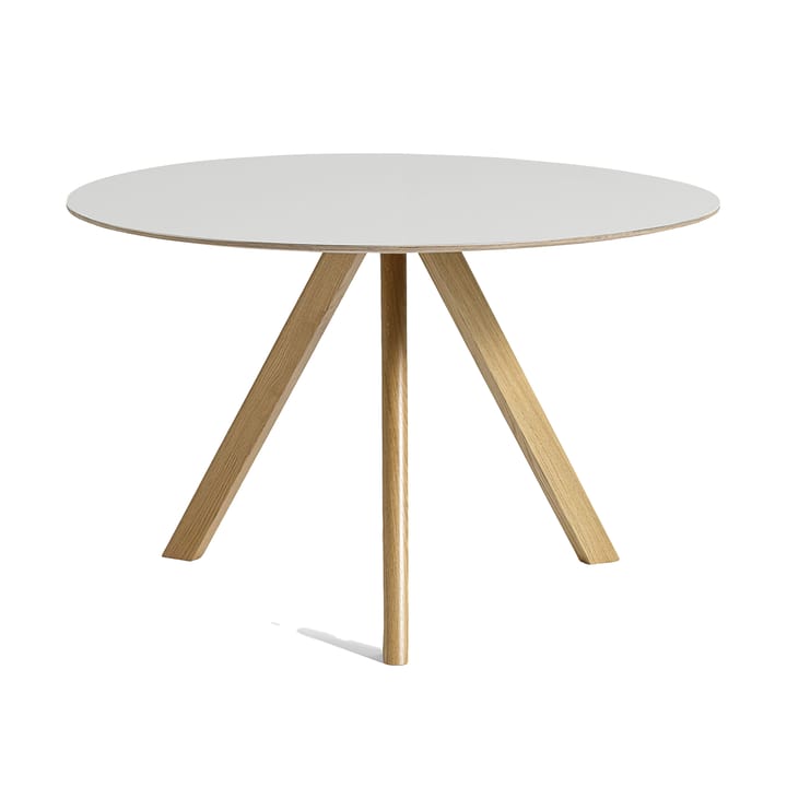 CPH20 2.0 spisebord Ø120 cm - Off white linoleum-lakkert oak - HAY