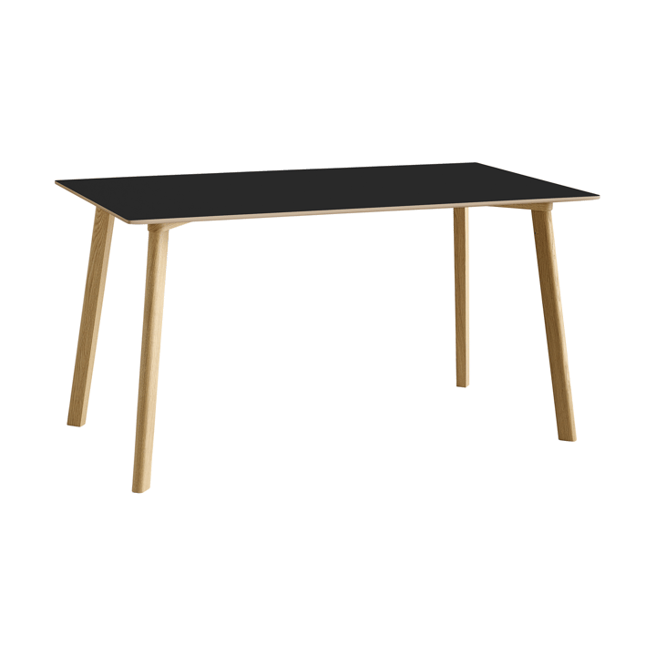 CPH210 Deux 2.0 bord 75x140 cm - Black laminat-lakkert eik - HAY