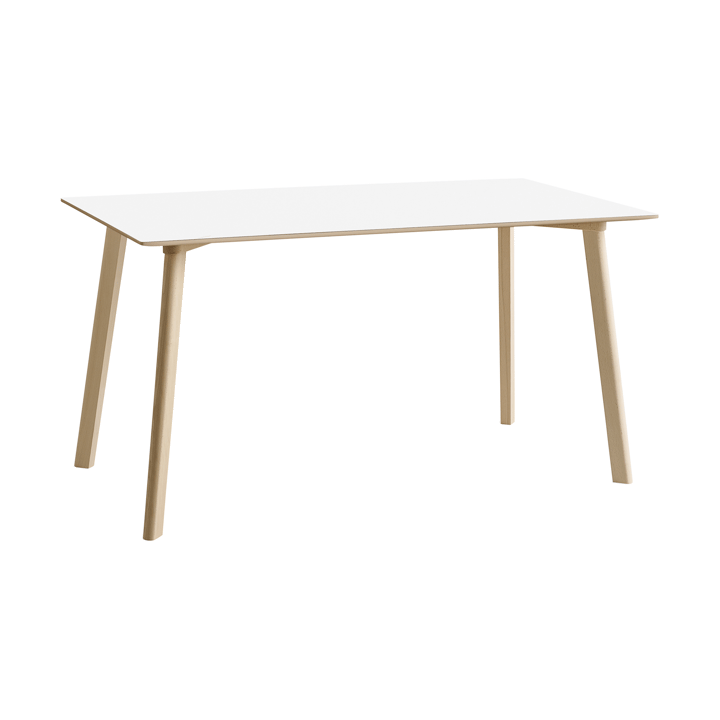 CPH210 Deux 2.0 bord 75x140 cm - Pearl white-ubehandlet bøk - HAY