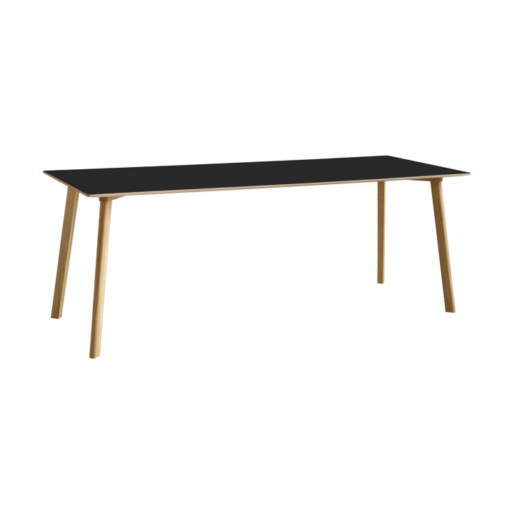 CPH210 Deux 2.0 bord 75x200 cm - Black laminate-lakkert eik - HAY