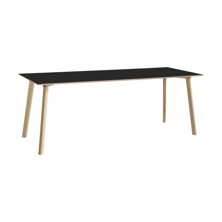 CPH210 Deux 2.0 bord 75x200 cm - Black laminate-ubehandlet bøk - HAY