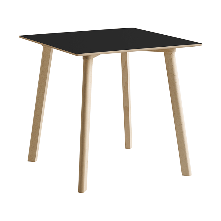 CPH210 Deux 2.0 bord 75x75 cm - Black laminate-ubehandlet bøk - HAY