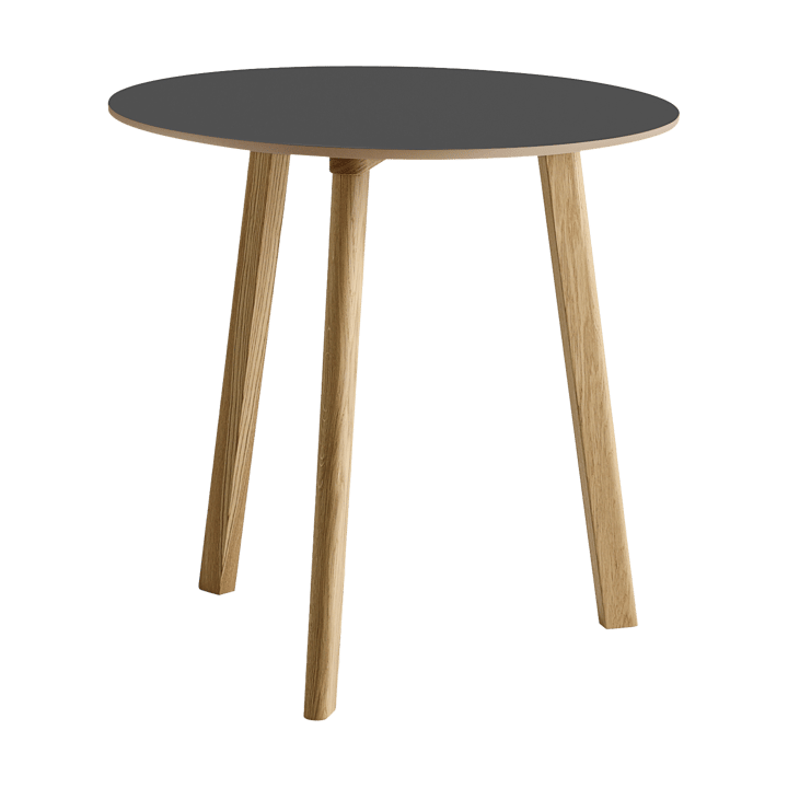 CPH220 Deux 2.0 bord Ø75 cm - Stone grey-lakkert eik - HAY