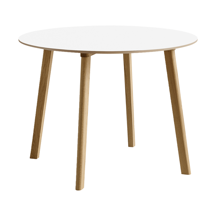 CPH220 Deux 2.0 bord Ø98 cm - Pearl white-lakkert eik - HAY