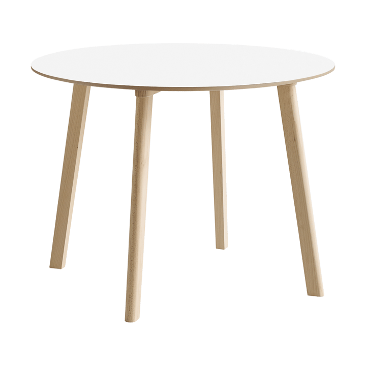 CPH220 Deux 2.0 bord Ø98 cm - Pearl white-ubehandlet bøk - HAY