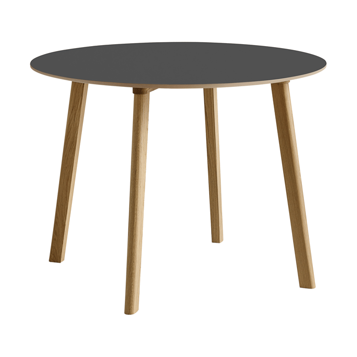 CPH220 Deux 2.0 bord Ø98 cm - Stone grey-lakkert eik - HAY