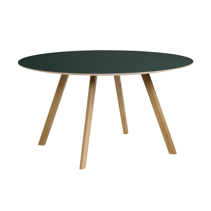CPH25 2.0 spisebord Ø140 cm - Green linoleum-lakkert eik - HAY