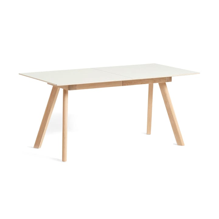 CPH30 2.0 Uttrekkbart spisebord 80x160 cm - Off white linoleum-lakk. oak - HAY