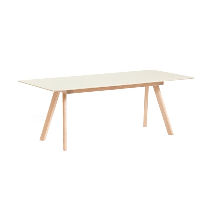 CPH30 2.0 Uttrekkbart spisebord 90x200 cm - Off white linoleum-lakk. oak - HAY