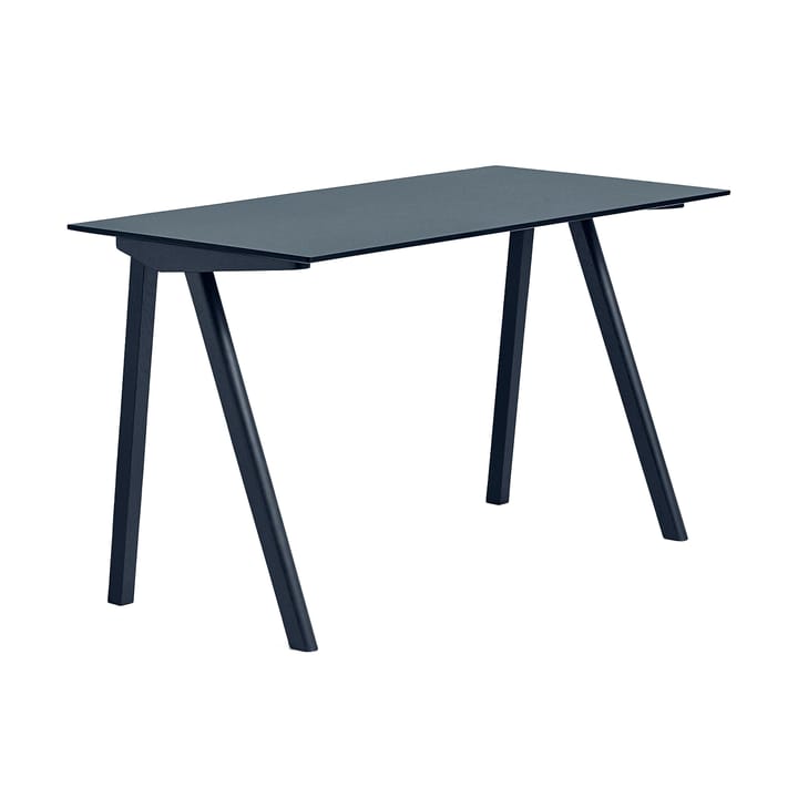 CPH90 2.0 skrivebord 65x130 cm - Smokey blue linoleum-Deep blue - HAY