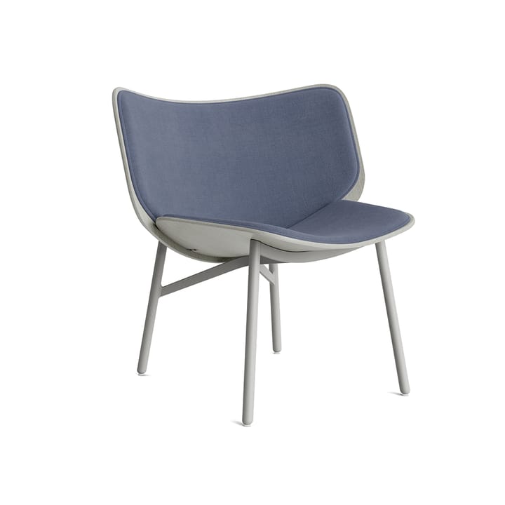 Dapper lounge-stol - Blueberry-dusty grey ek-grå understell - HAY