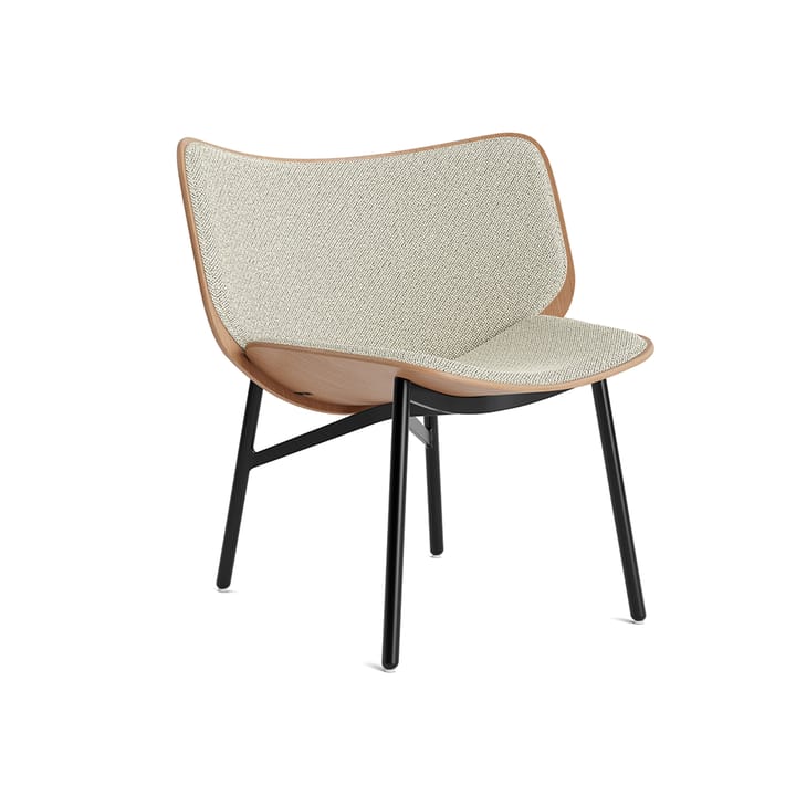Dapper lounge-stol - Coda 100 white-ek-svart understell - HAY