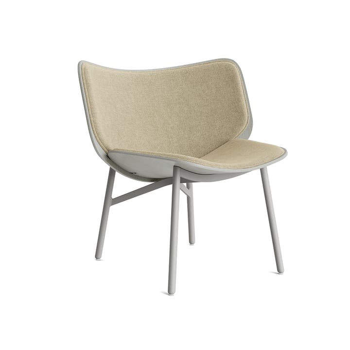 Dapper lounge-stol - Linen dark beige-dusty grey eik-grå understell - HAY