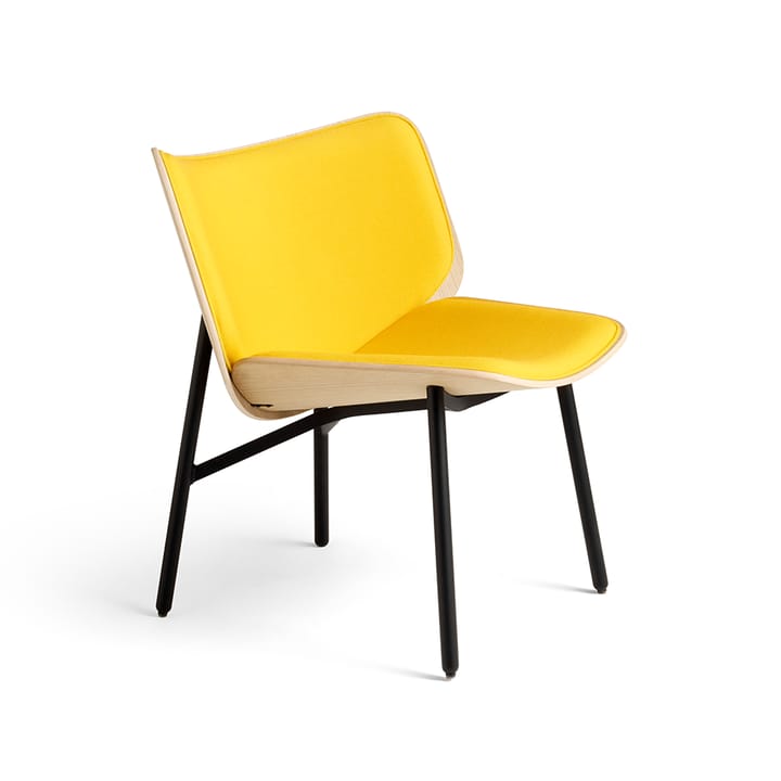 Dapper lounge-stol - Steelcut trio 446 yellow-ek-svart stativ - HAY