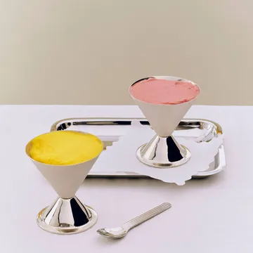 Essential Steel glassbolle - Rustfritt stål, 10,5xØ10 cm - HAY