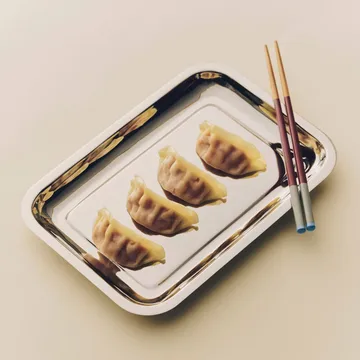 Essential Steel serveringsfat - Rustfritt stål, rektangulær, small - HAY