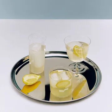 Essential Steel serveringsfat - Rustfritt stål, rund, medium - HAY