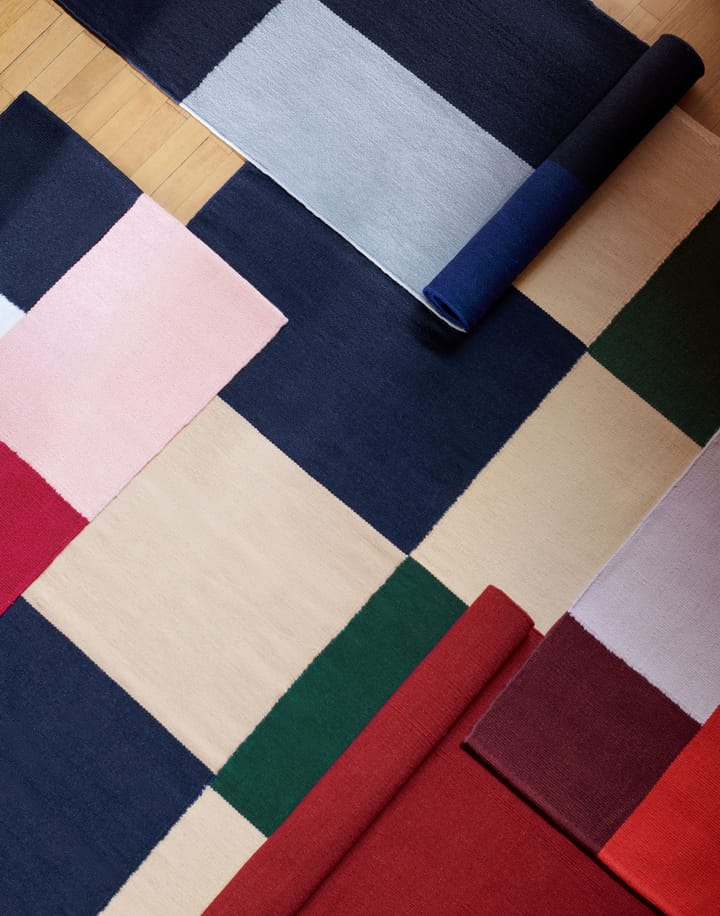 Ethan Cook Flat Works teppe 200 x 300 cm, Peach green check HAY