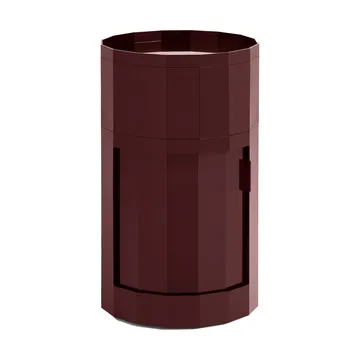 Facet Cabinet high sidebord føtter/hjul 66 cm - Burgundy - HAY