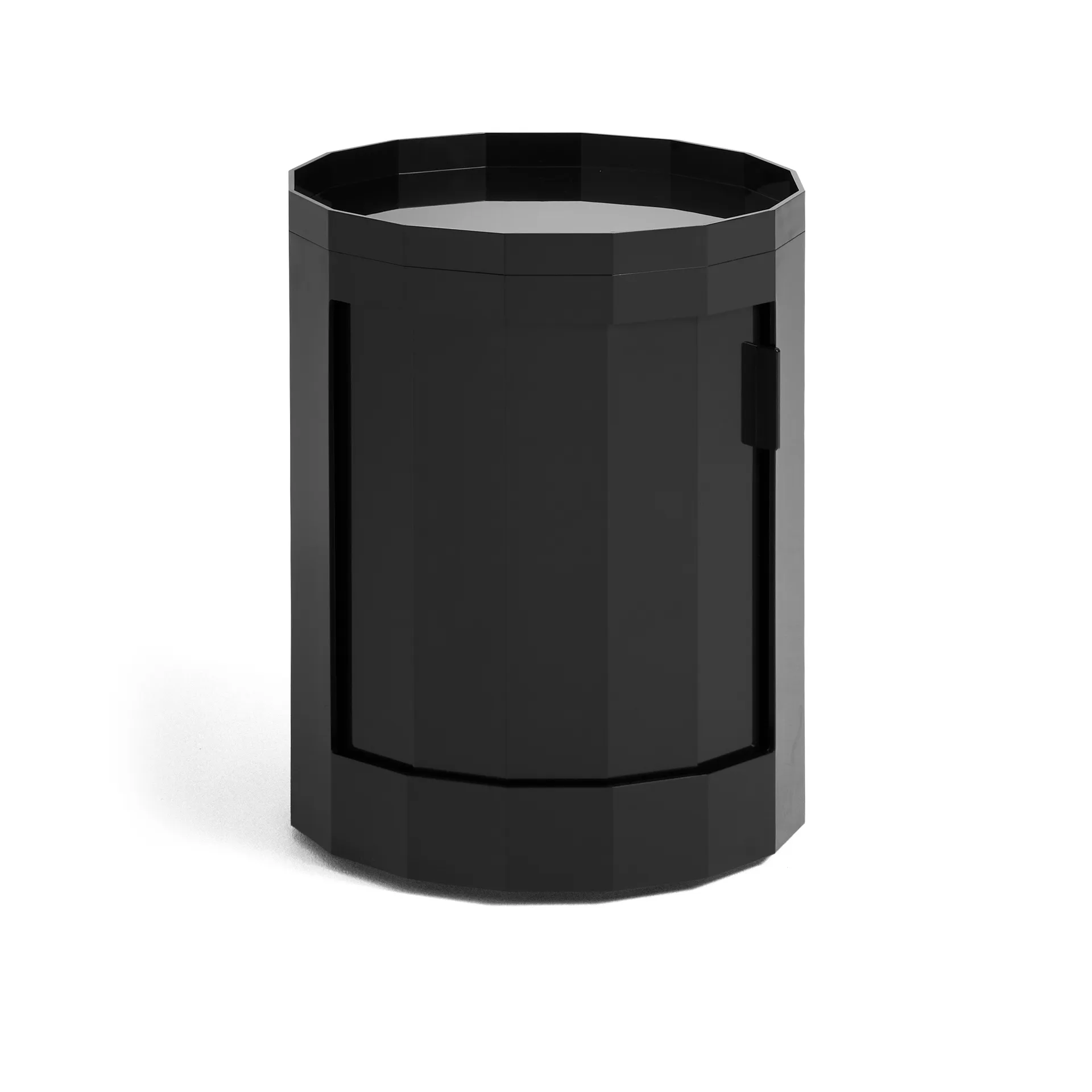 Facet Cabinet low sidebord føtter/hjul 49 cm, Anthracite HAY