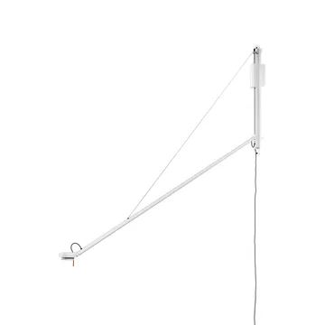 Fifty-Fifty vegglampe - Cream white - HAY