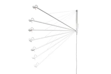 Fifty-Fifty vegglampe - Cream white - HAY