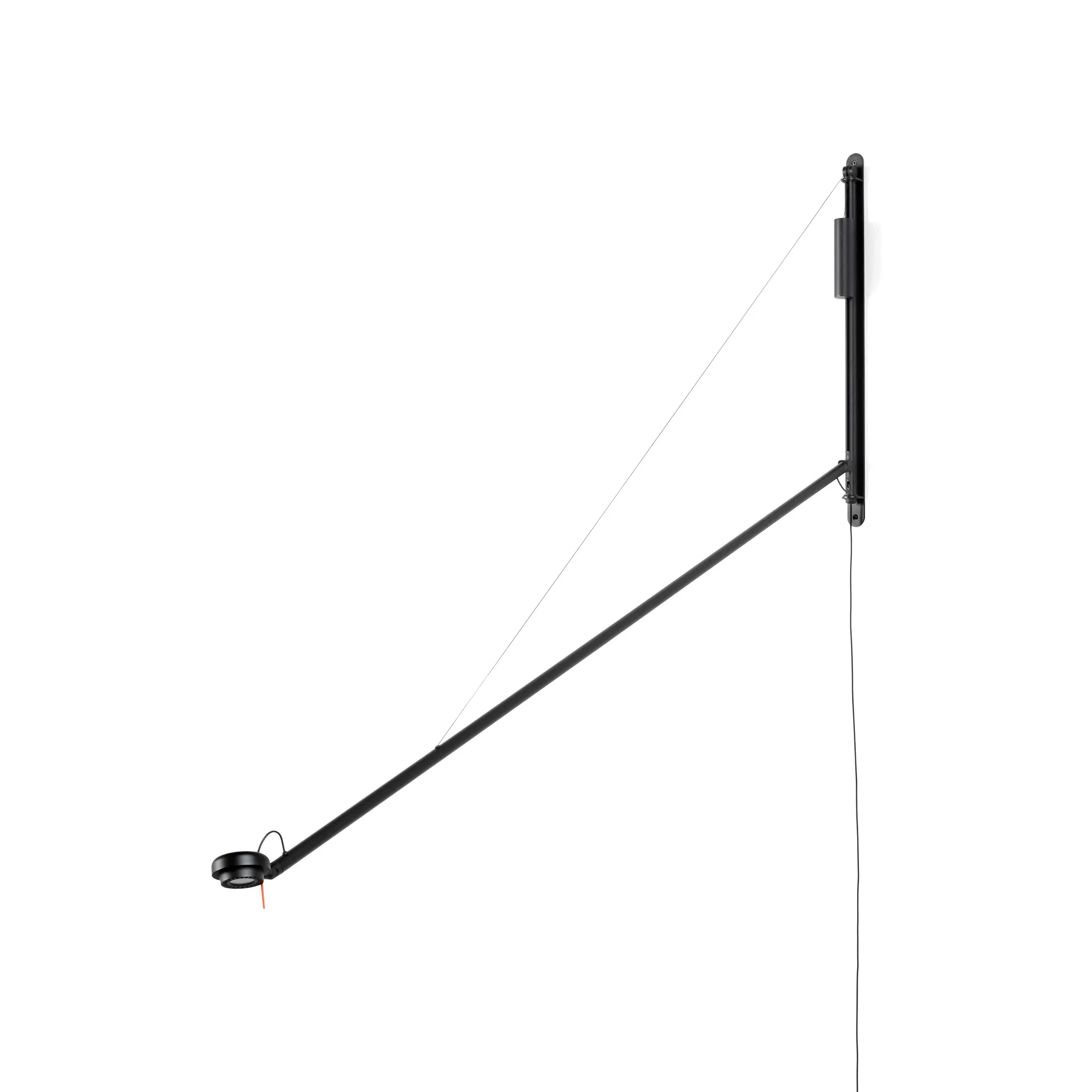 Fifty-Fifty vegglampe, Soft black HAY