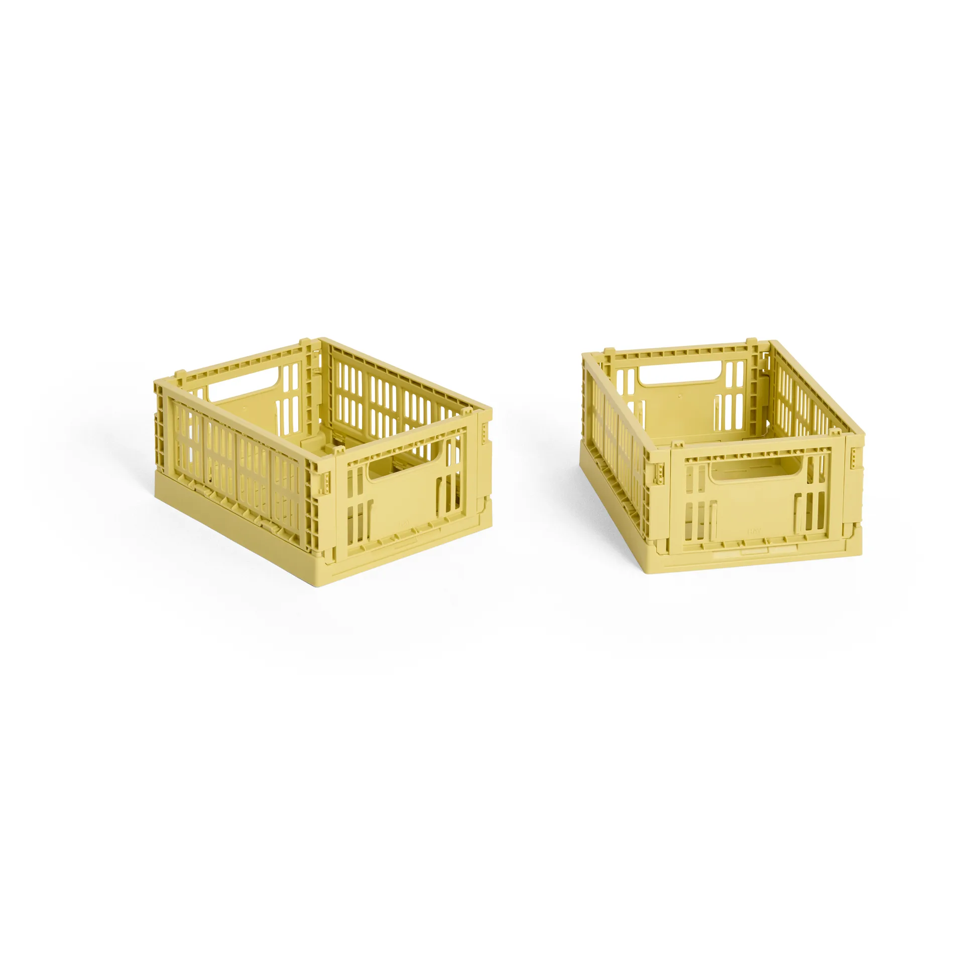 HAY Colour Crate Mini 13x17 cm 2-pakning, Dusty yellow HAY