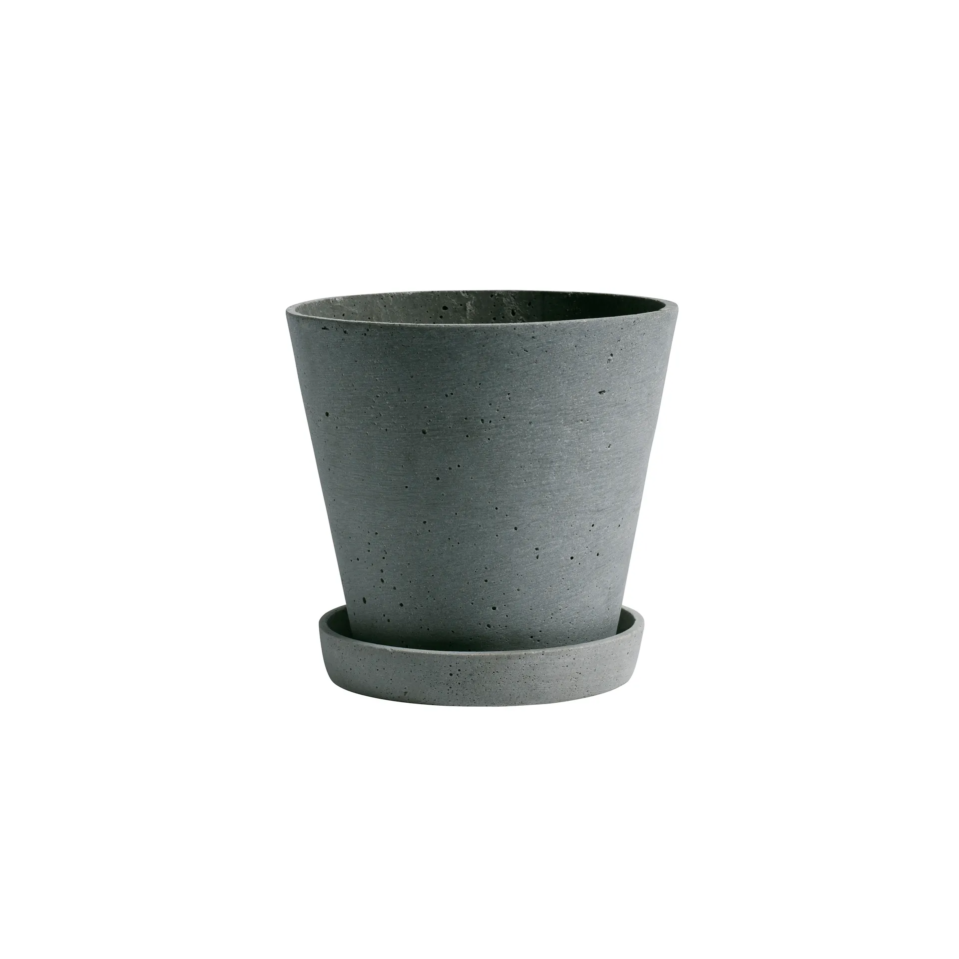HAY Flowerpot with saucer krukke L Ø17.5 cm, Grønn HAY