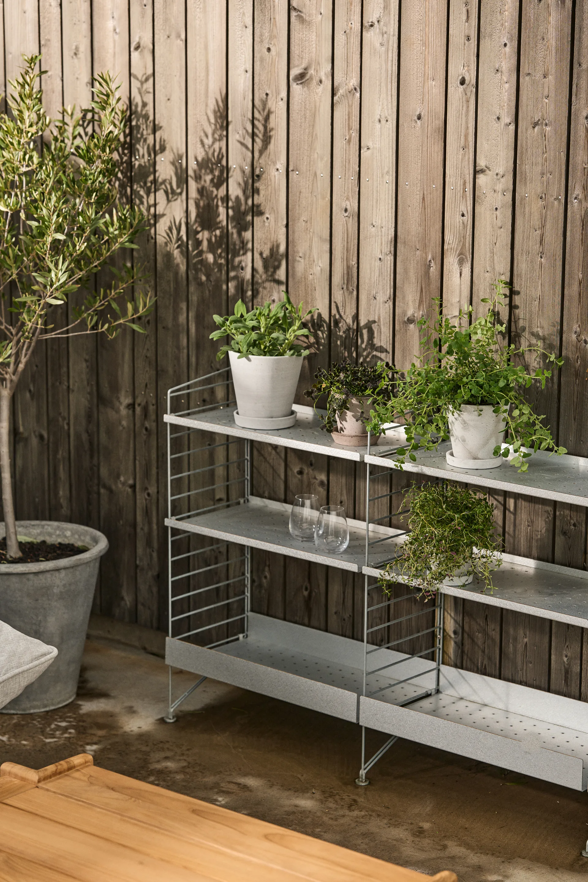 HAY Flowerpot with saucer krukke M Ø14 cm, Grå HAY