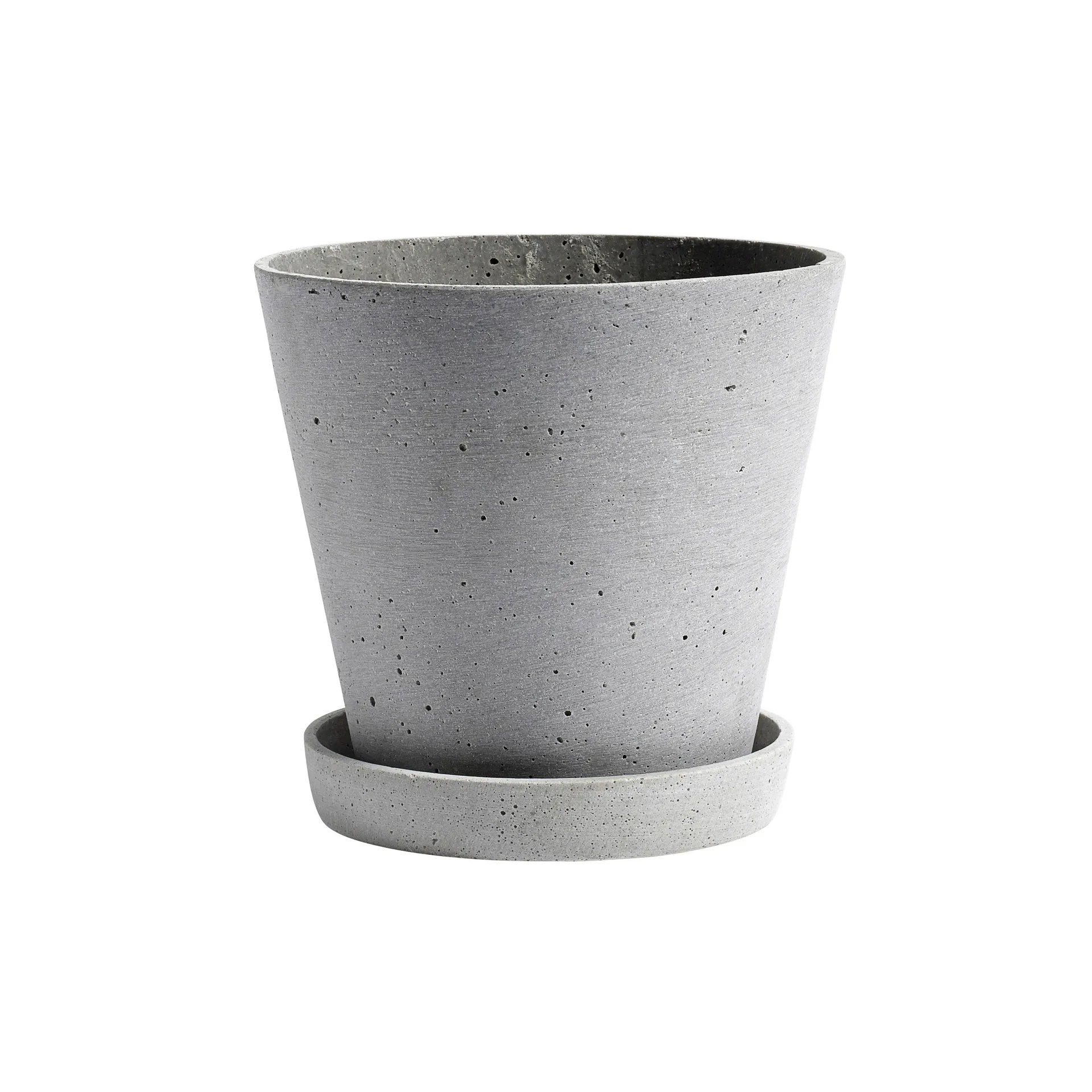 HAY Flowerpot with saucer krukke XXL Ø26 cm, Grå HAY