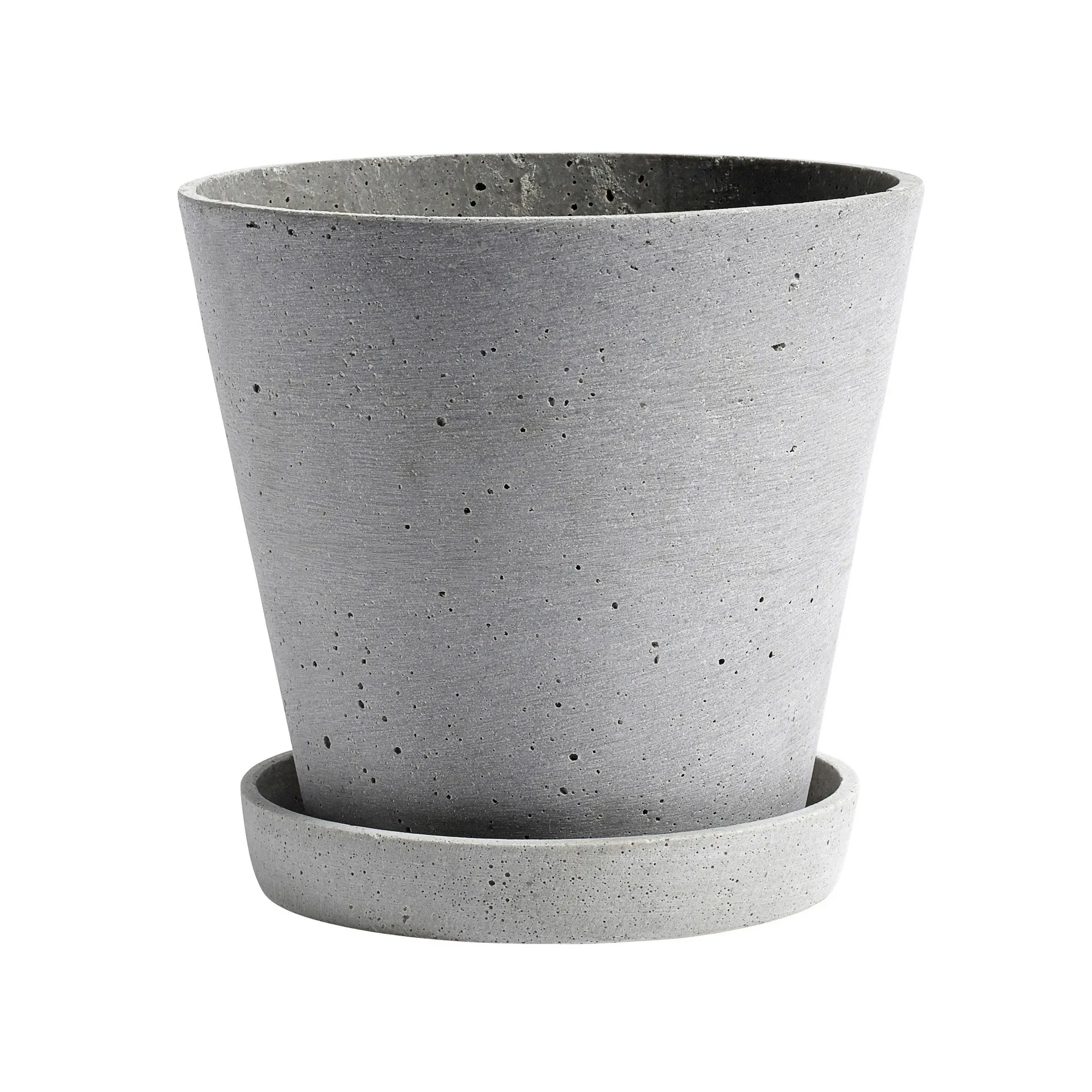 HAY Flowerpot with saucer krukke XXXL Ø34 cm, Grå HAY