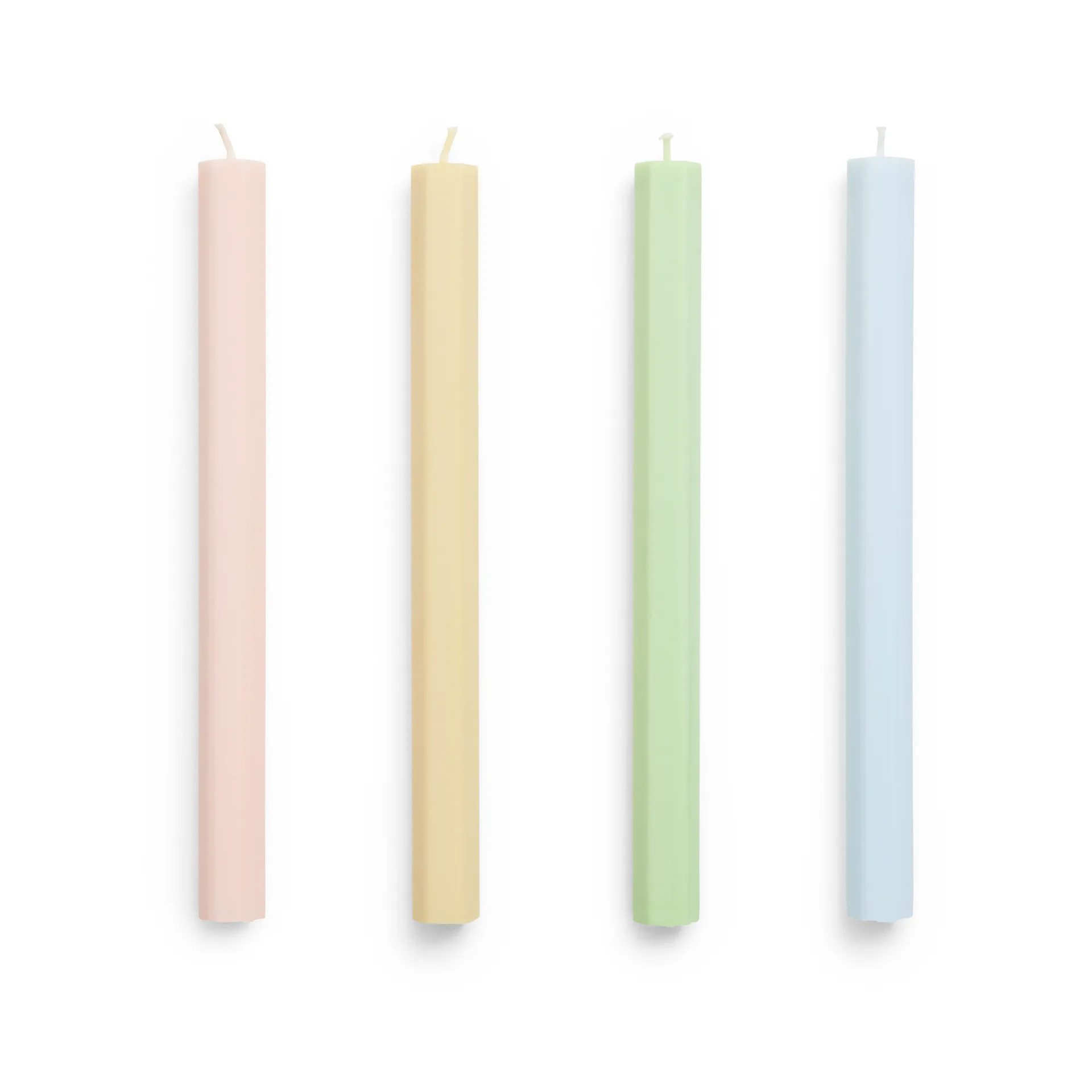 Hexagon Candle lys mix 4-pack, Fresh HAY