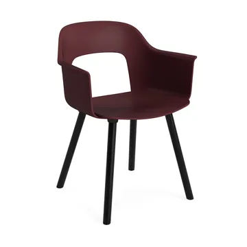 Layout Armchair 211 karmstol - Bordeaux-svartlakkert eik - HAY