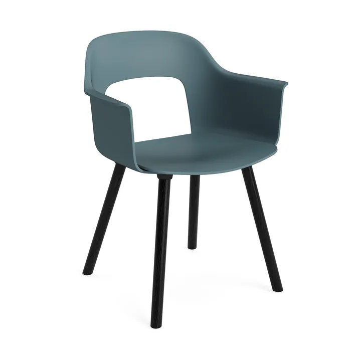 Layout Armchair 211 karmstol - Ocean-svartlakkert eik - HAY
