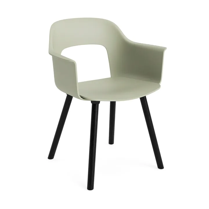 Layout Armchair 211 karmstol - Pastel green-svartlakkert eik - HAY