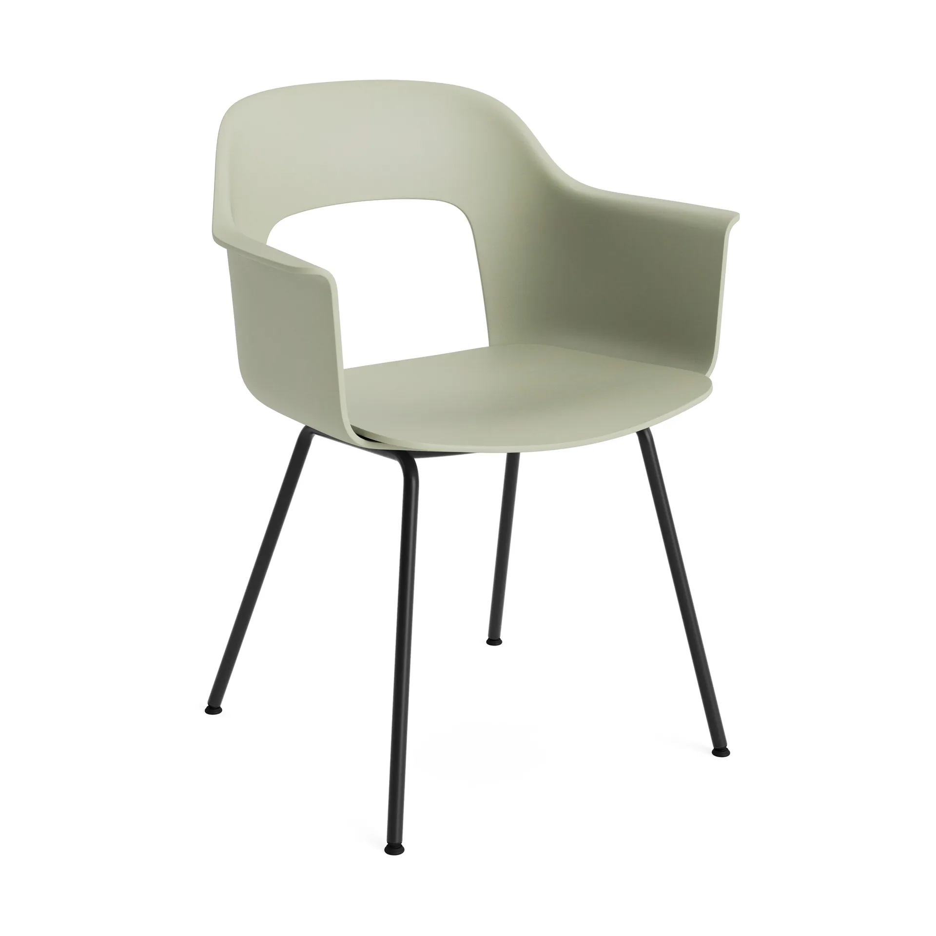 Layout Armchair 211 karmstol, Pastel green-svartlakkert stål HAY