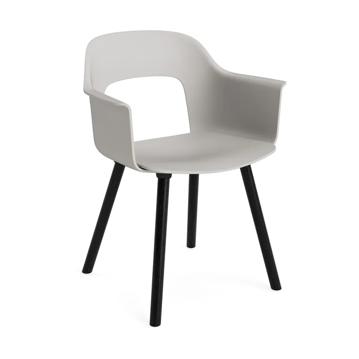 Layout Armchair 211 karmstol - Sky grey-svartlakkert eik - HAY