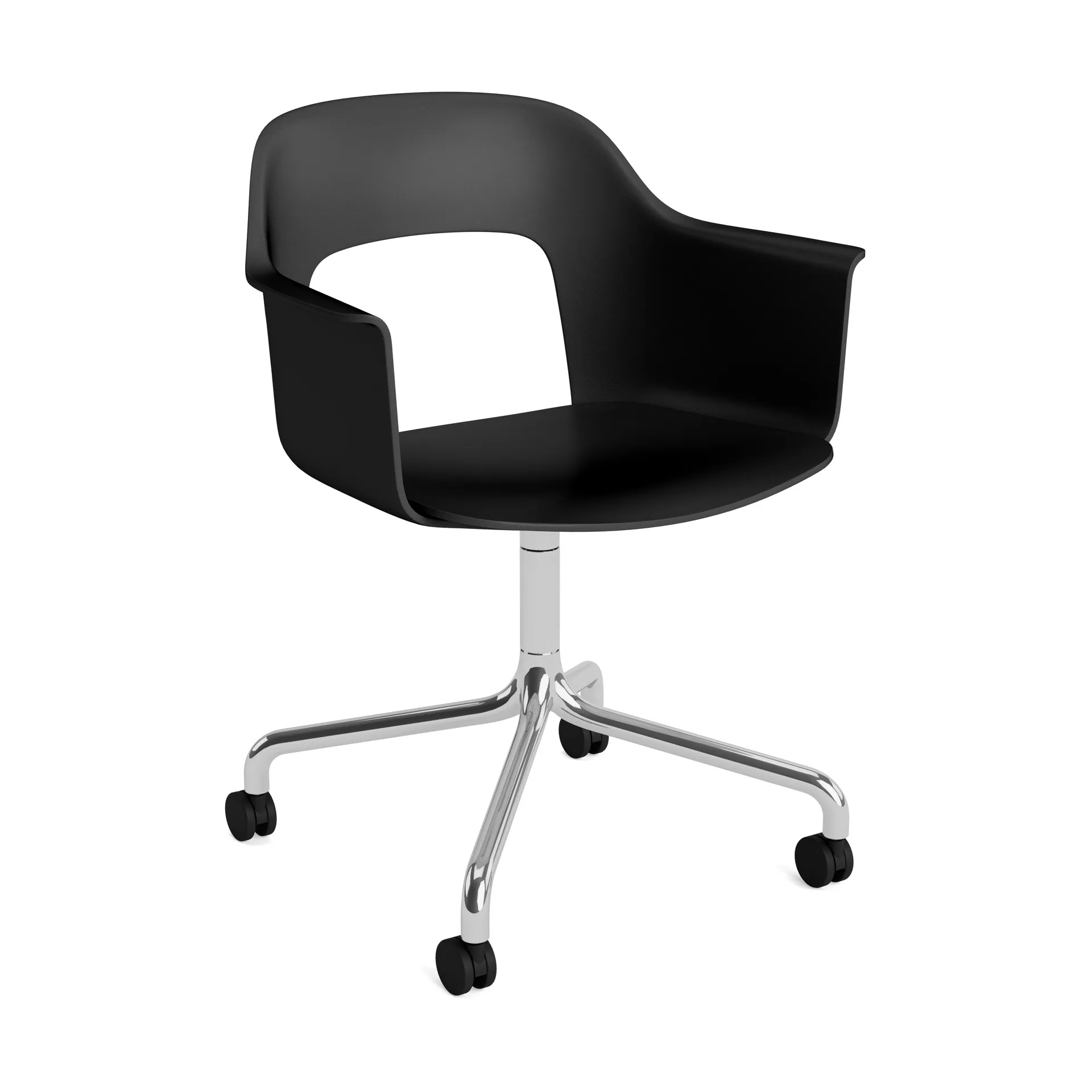 Layout Armchair 261 stol, Black-polert aluminium HAY