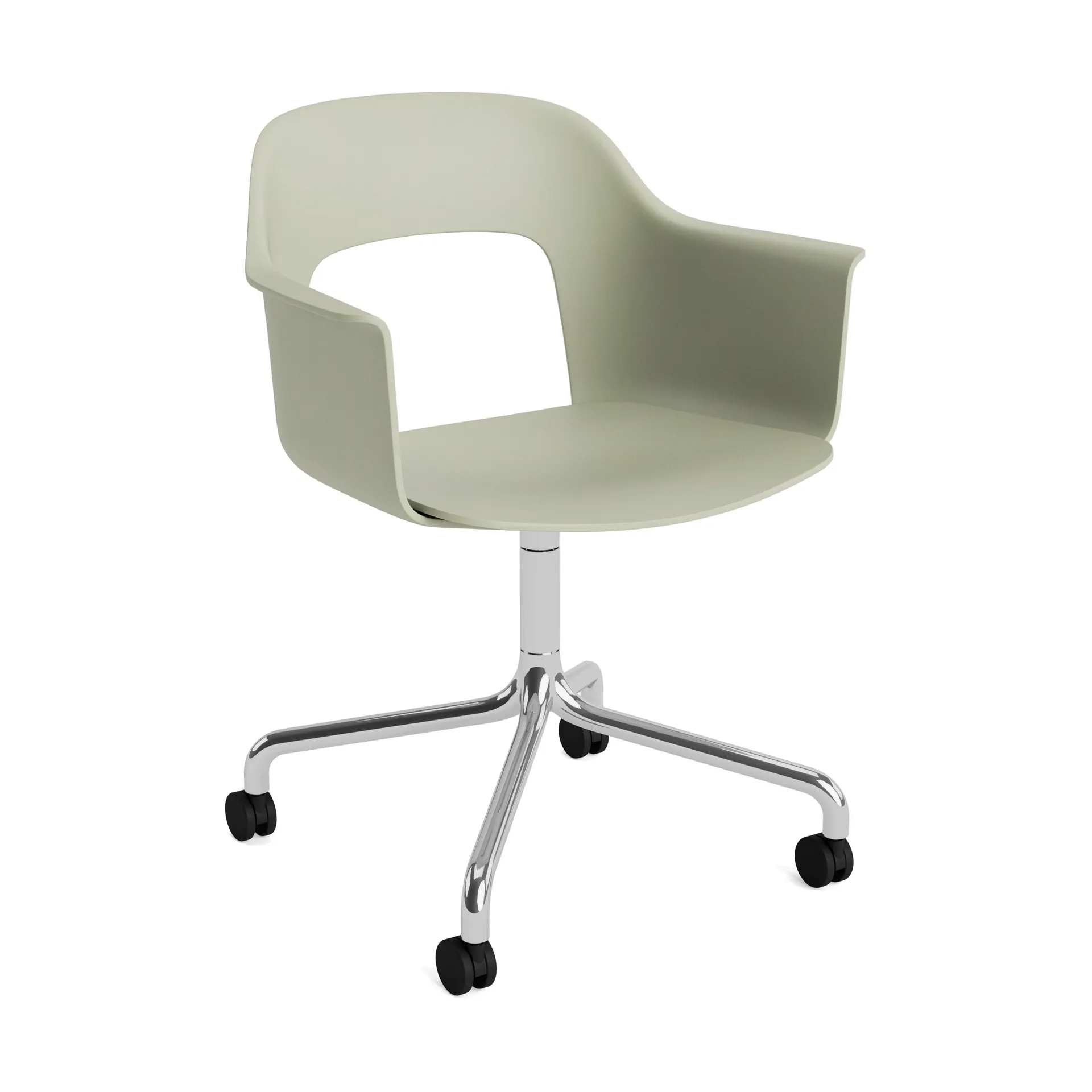 Layout Armchair 261 stol, Bottle green-polert aluminium HAY