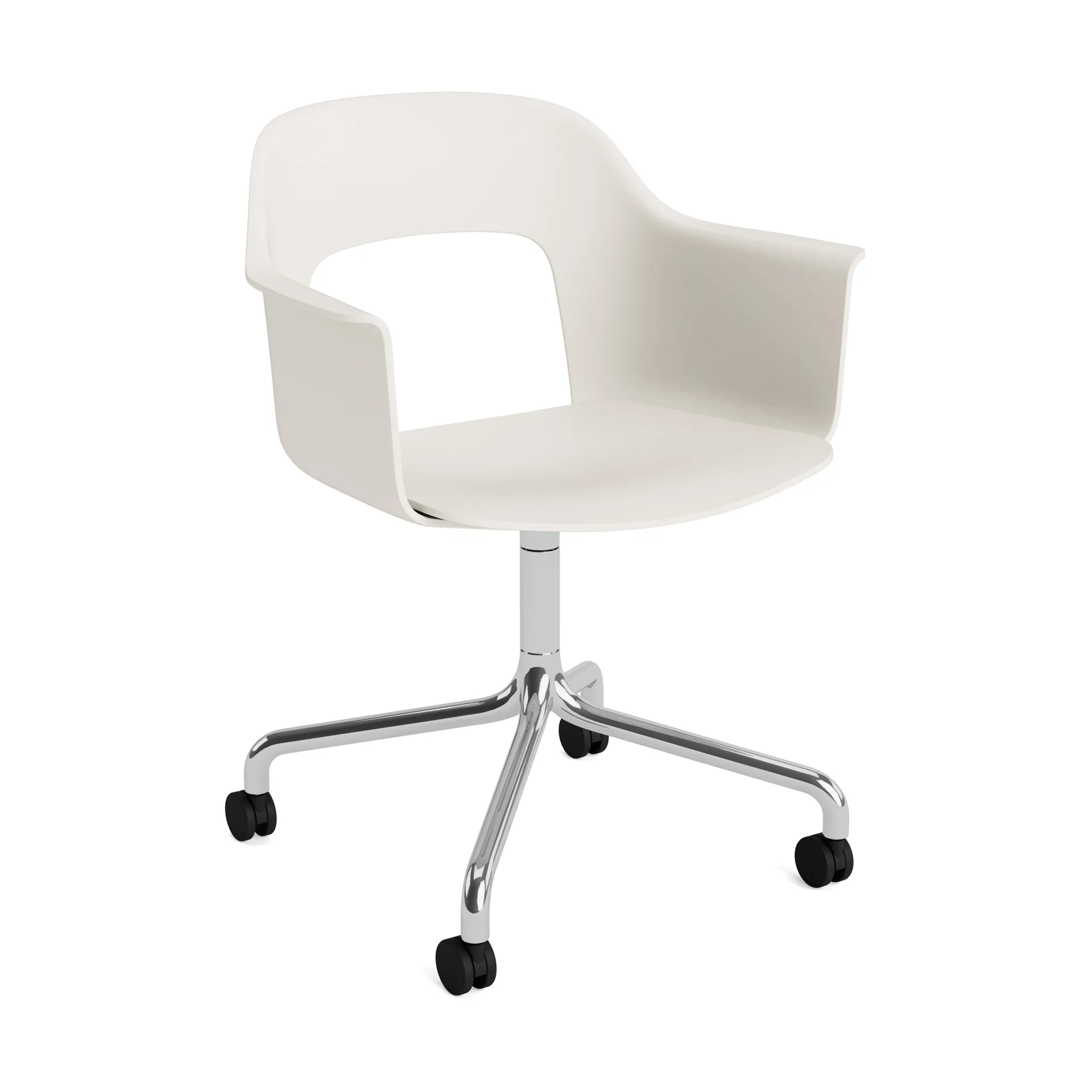 Layout Armchair 261 stol, Cream white-polert aluminium HAY
