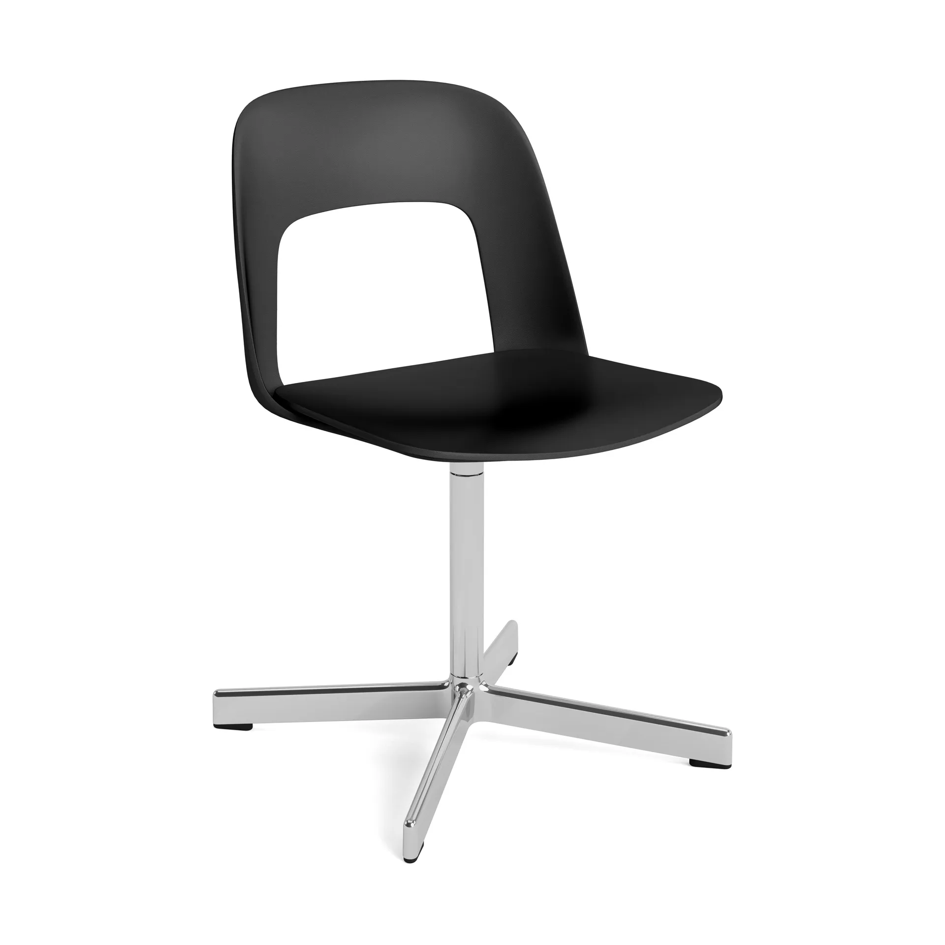 Layout Chair 131 stol, Black-polert aluminium HAY