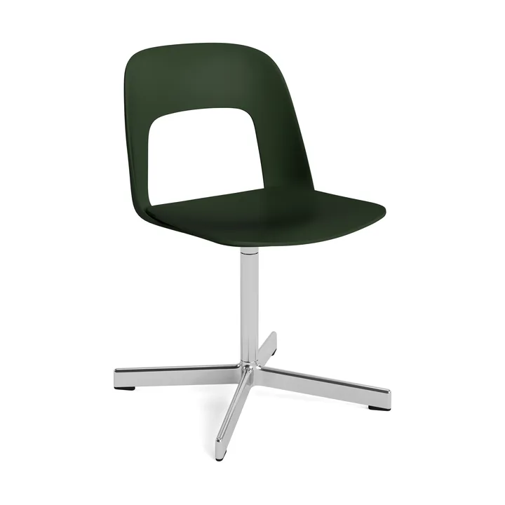 Layout Chair 131 stol - Bottle green-polert aluminium - HAY